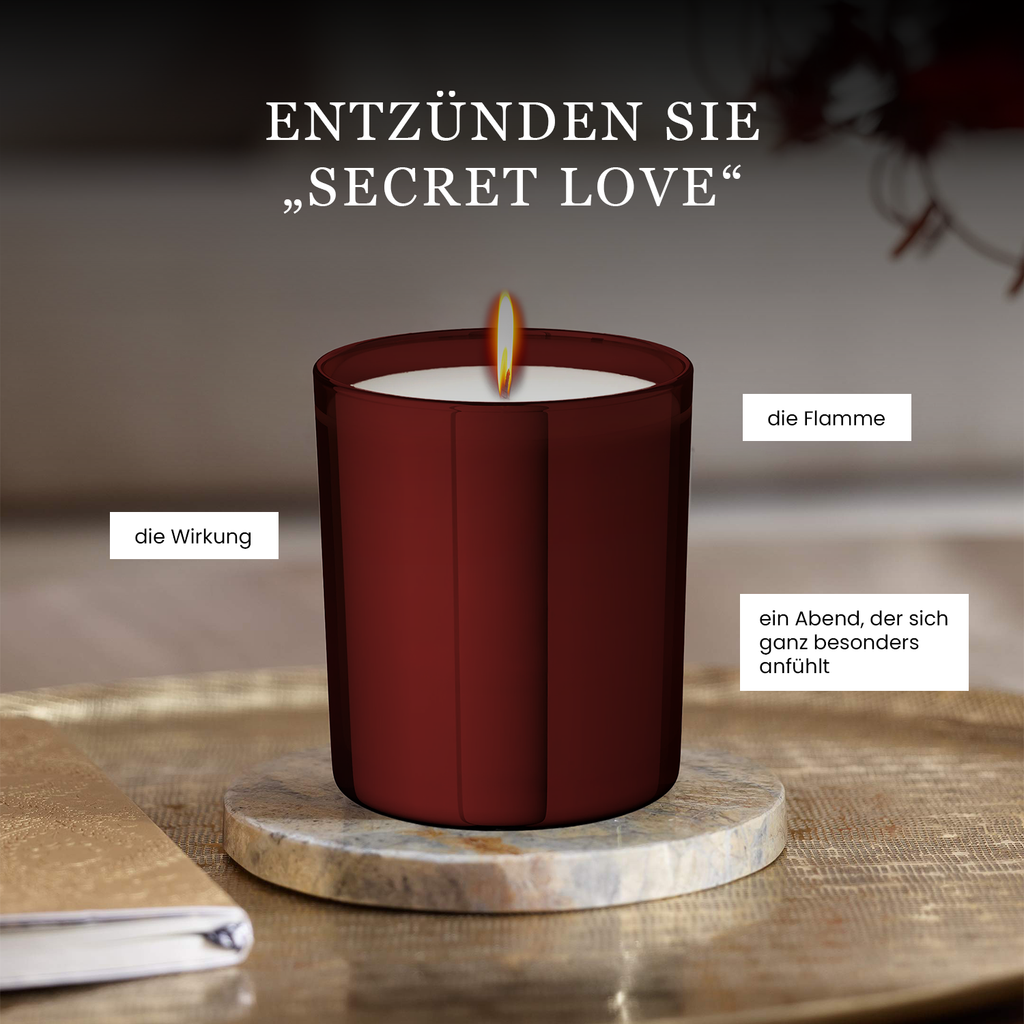 "Secret Love" Kerze
